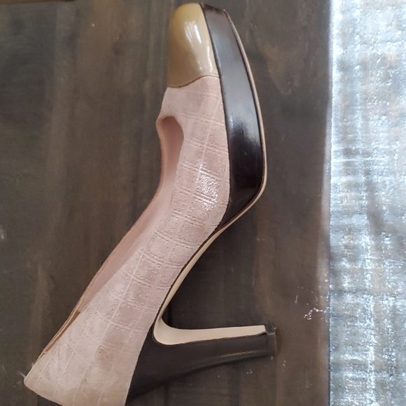 salvatore ferragamo women suade patten leather toe box size 7b - Picture 12 of 12